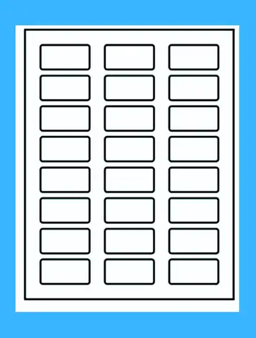 1x2 label template