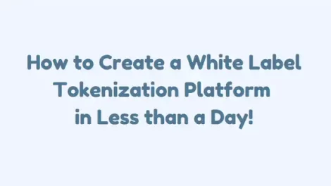 How to Create a White Label Tokenization Platform in Less than a Day