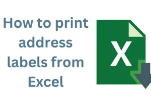 How to print address labels from excel featured