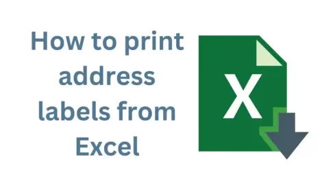How to print address labels from excel featured