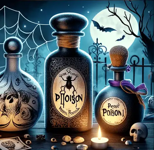 Potion Bottle Labels Printable 03 Images representing 'Spooky Fun with Free Potion Bottle Labels Printable for Halloween'