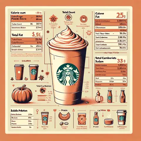 Pumpkin spice latte nutrition label The nutritional information of Starbucks' Grande Pumpkin Spice Latte as listed