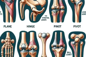 Synovial Joint Label The different types of synovial joints plane, hinge, pivot, condyloid, saddle, and ball and socket joint