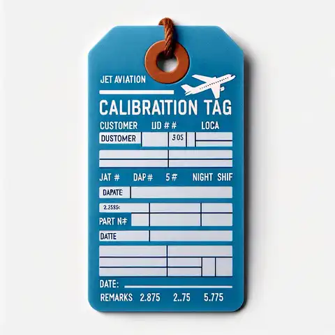 calibration label template A rectangular calibration tag for equipment