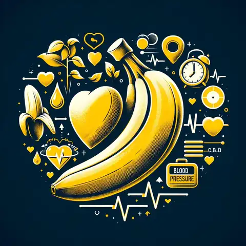 Banana Nutrition Facts Label A visual representation focusing on the heart health benefits of bananas