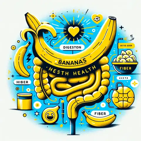 Banana Nutrition Facts Label The health benefits of bananas, focusing on digestive health