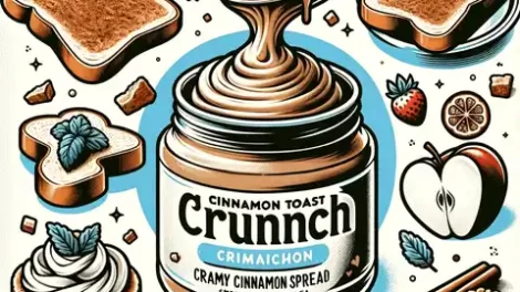 Cinnamon Toast Crunch Food Label A creative and appetizing illustration of Cinnamon Toast Crunch Creamy Cinnamon Spread
