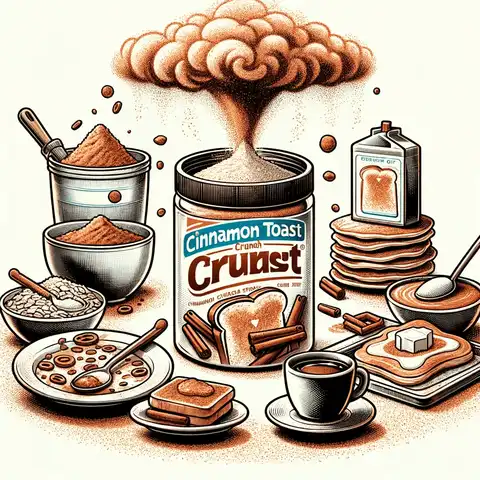 Cinnamon Toast Crunch Food Label An illustration depicting Cinnamon Toast Crunch Cinnadust