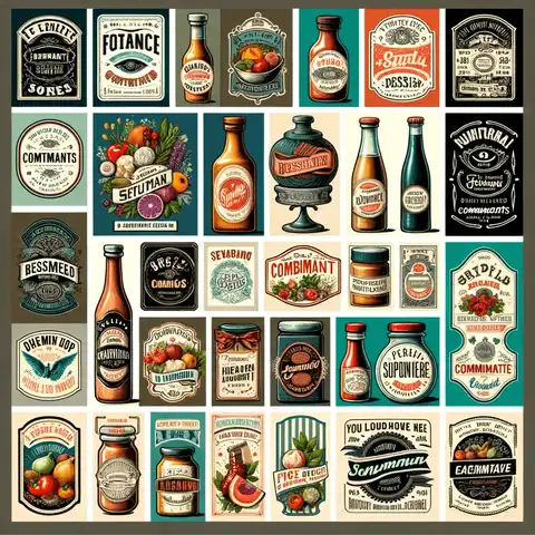 Collection of Free Condiments Label Printable