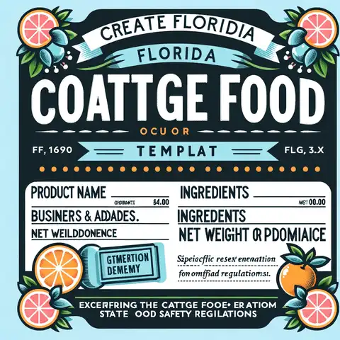 Create a Florida specific cottage food label template