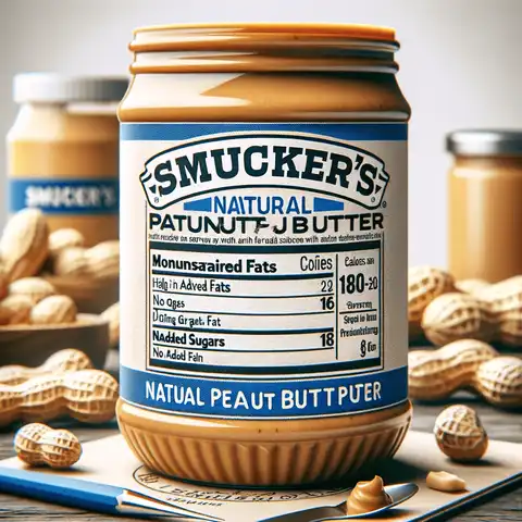 Peanut Butter Nutrition Labels Smucker's Natural Peanut Butter food label