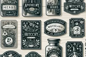 Printable Apothecary Labels Templates Digitally designed labels that can be resized without losing quality