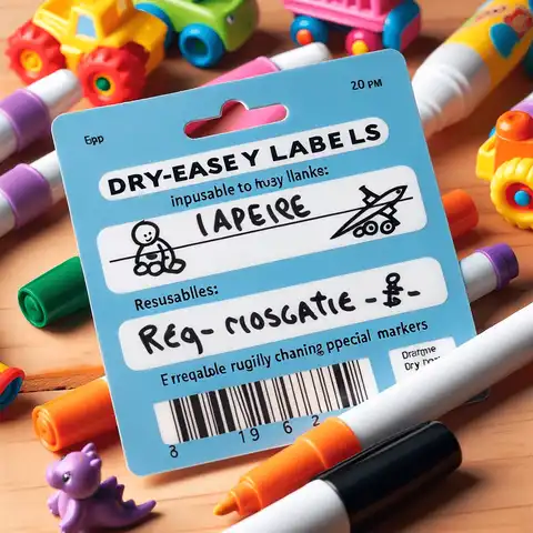 Printable Toy Labels Dry Erase Toy Labels Reusable labels that can be written on with special markers, ideal for frequently changing toy organization