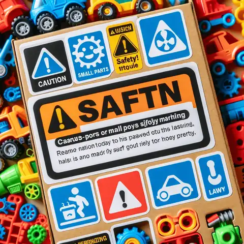 Free Printable Toy Labels - Safety Warning Toy Labels Important labels for toys, indicating caution for small parts and safety guidelines