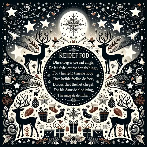 Reindeer Food Labels to Print Free An image of a festive reindeer food poem