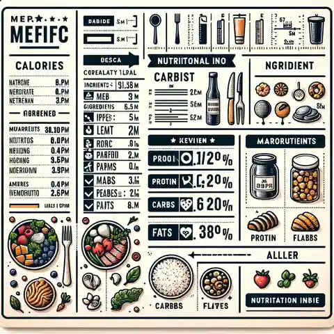 Meal Prep Label Templates A detailed nutritional info meal prep label template