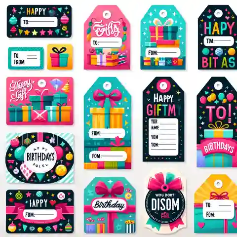 Printable Free Gift Label Templates Different types of printable free gift label templates. Include tags for various occasions