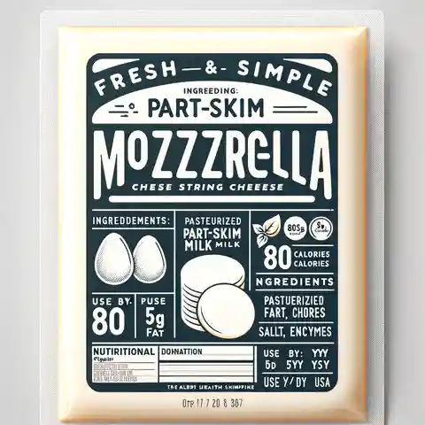 String Cheese Food Label Design a fresh and simple food label for Part Skim Mozzarella String Cheese