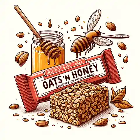 nature valley granola bars nutrition label Illustrate Oats ‘n Honey Crunchy Granola Bars, emphasizing the classic combination of sweet honey and hearty oats